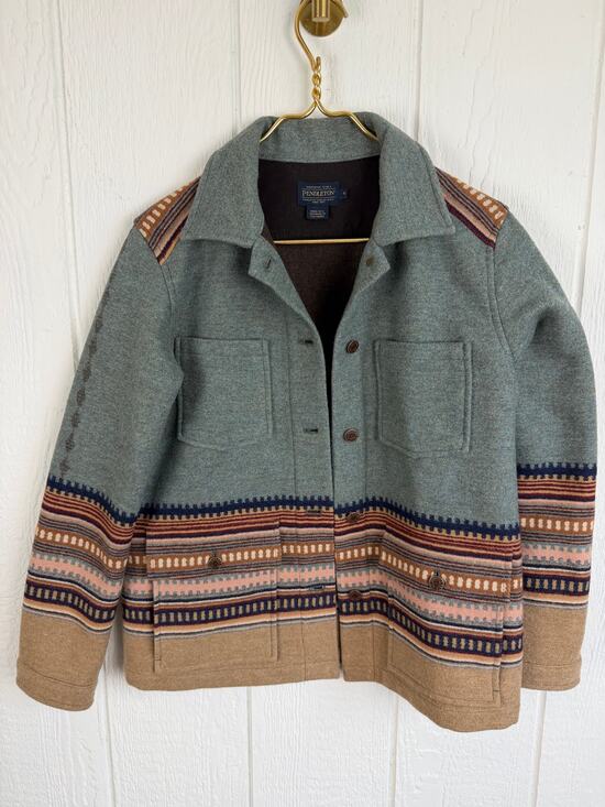 Pendleton Jackets & Blazers - Pendleton Aztec Wool Native Blanket Jacket Womens Small Western Horizons